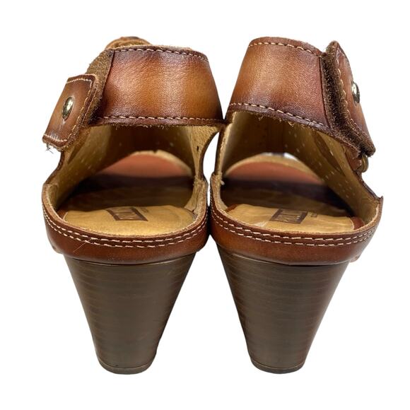 Pikolinos Women's Java Brown Leather Slingback Sandal Size 40 US 9.5/10 - Picture 8 of 13